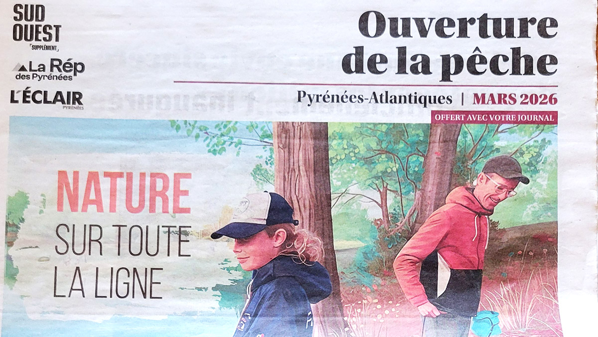 Image du cahier consacré à l'ouverture de la pêche à la truite 2026 dans le Sud-Ouest